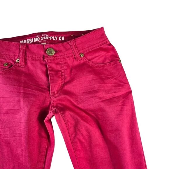 Mossimo Supply Co. Bold Pink Skinny Jeans Size 3 - Picture 6 of 11